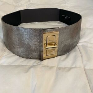 Suzi Roher wide belt with gold clasp